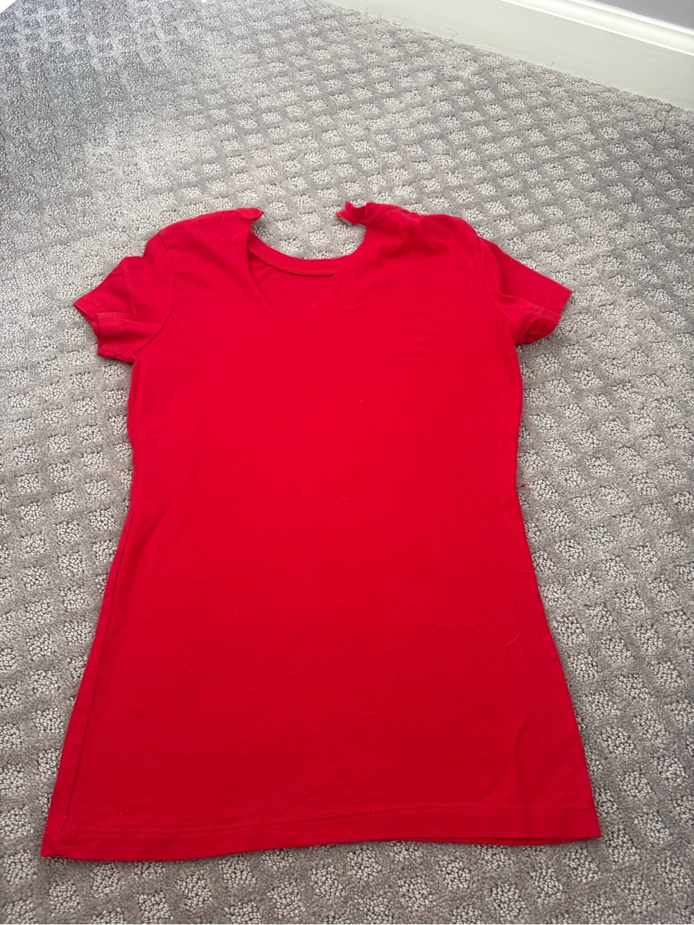 Bright Red Short Sleeve Tee Size Small